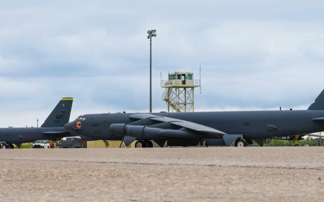 B-52 OT, WPS, and Ops squadrons collaborate duringTest and Weapons School Roadshow at Minot AFB
